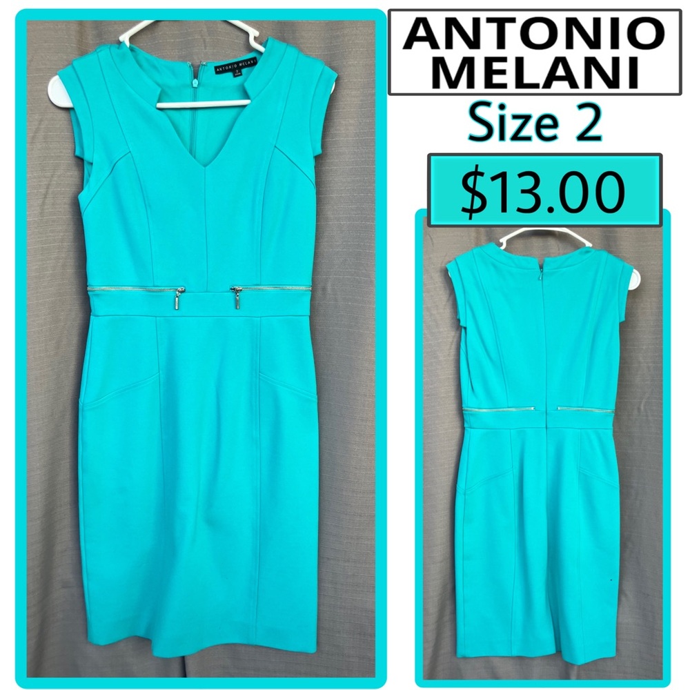 ANTONIO MELANI Aqua Midi Dress